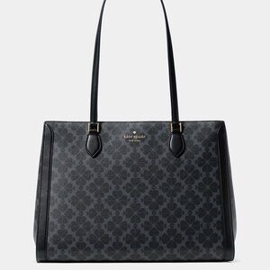 Kate Spade Signature Spade Flower East West Large Laptop Tote